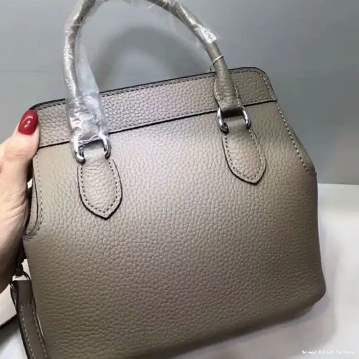 Affordable Swift Leather Bag In Hermes Toolbox Grey Hardware Palladium 0415